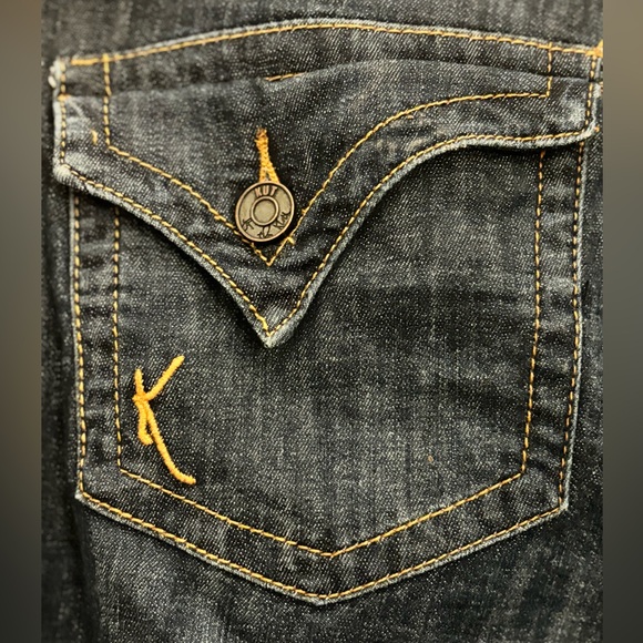 Kut from the Kloth Women Size 14 Dark Straight/skinny jeans style # KF817MA1R - Picture 7 of 7